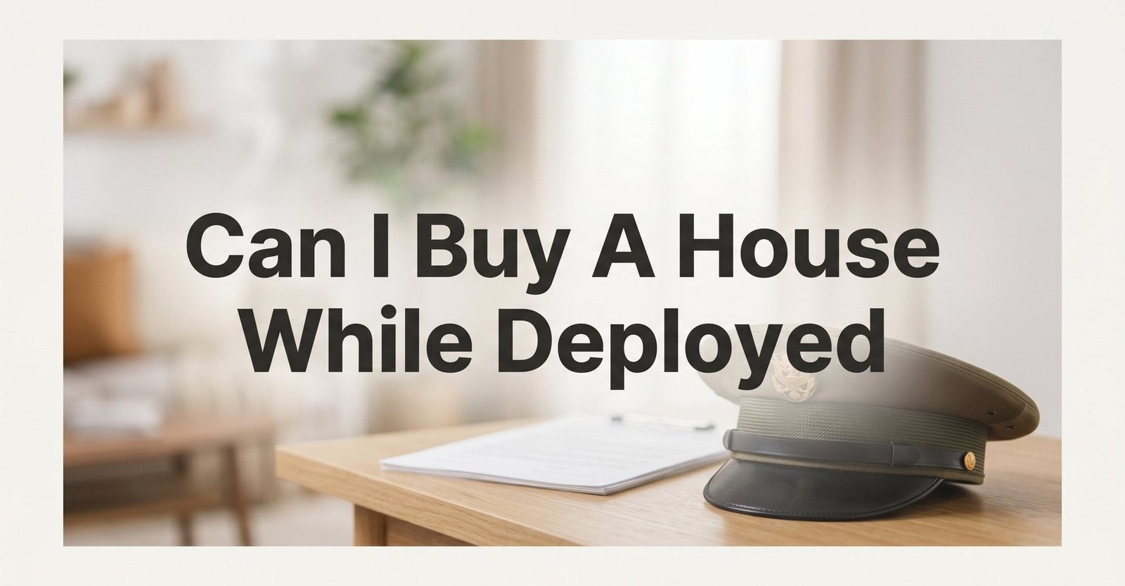 Can I Buy a House While Deployed? A Complete Guide for Service Members
