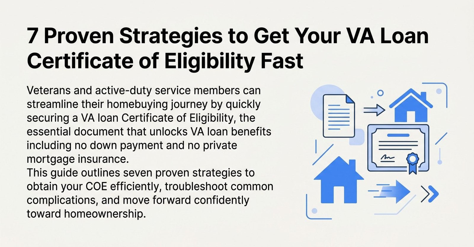 7 Proven Strategies to Get Your VA Loan Certificate of Eligibility Fast